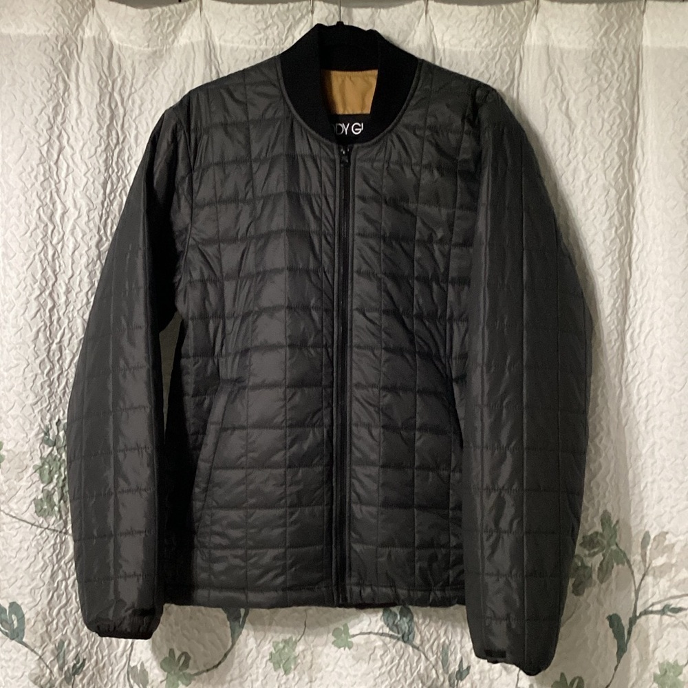 Men's Black Body Glove Quilted Jacket